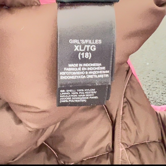 ‼️SOLD‼️ THE NORTH FACE PINK 550 GOOSE DOWN PUFFER VEST - Picture 10 of 12